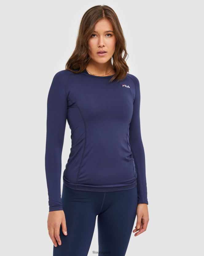 nueva marina FILA nueva camiseta azul marino fila classic mujer l/s 6L8PR22907