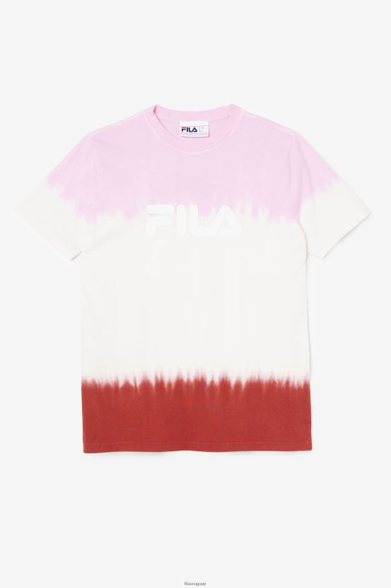 pirueta/blanco/rojo tierra FILA pirueta/blanco/rojo tierra fila alivia camiseta tie dye 6L8PR21407