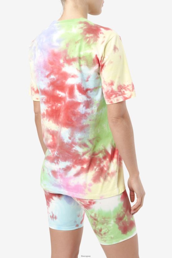 verde/blanco/bígaro/rojo FILA fila alivia tie dye camiseta verde/blanco/bígaro/rojo 6L8PR21405