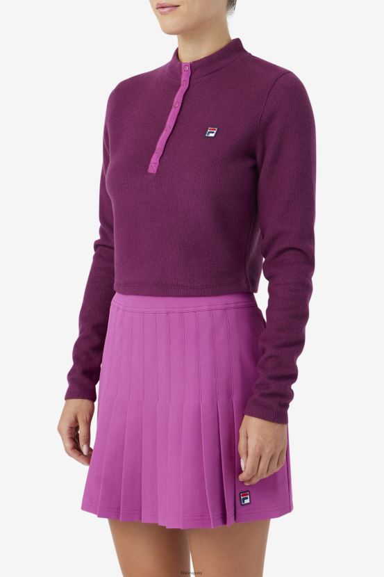 vino de uva/rojo FILA fila josie half zip top uva vino/rouge 6L8PR21391