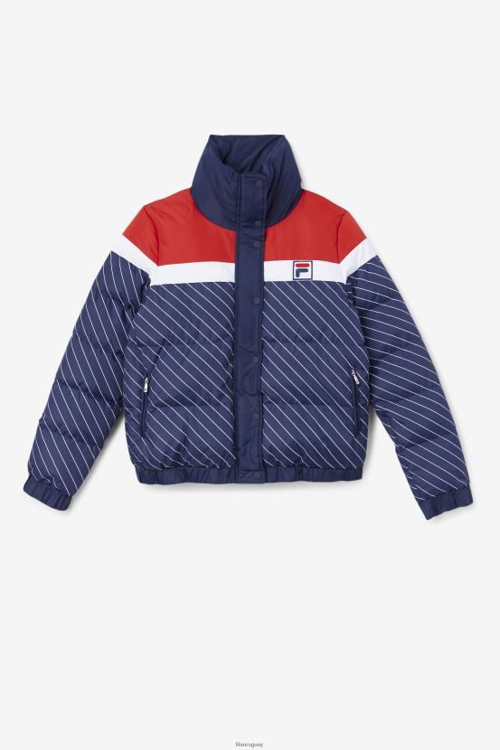 azul marino/blanco/rojo FILA chaqueta acolchada lottie azul marino/blanco/rojo fila 6L8PR21781