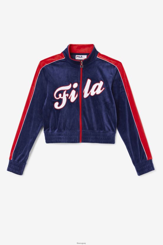 azul marino/blanco/rojo FILA fila chaqueta de terciopelo valery azul marino/blanco/rojo 6L8PR21768