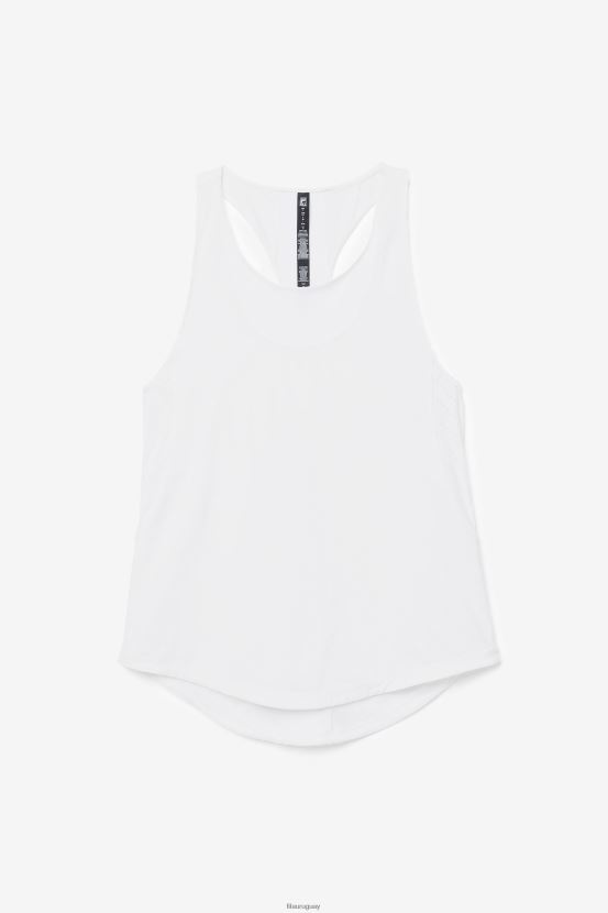 blanco FILA Camiseta sin mangas con espalda cruzada texturizada Uplift fila blanca 6L8PR21880