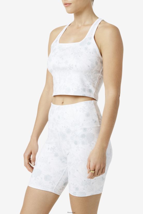 blanco FILA fila zuri reversible crop tank blanco 6L8PR21457