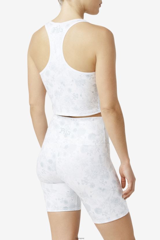 blanco FILA fila zuri reversible crop tank blanco 6L8PR21457