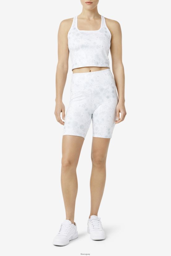 blanco FILA fila zuri reversible crop tank blanco 6L8PR21457