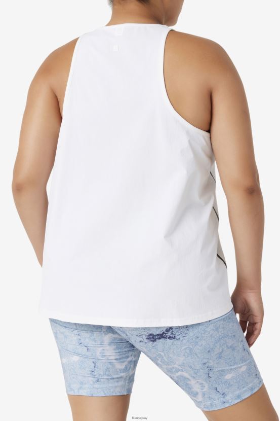 blanco/blanco jaspeado/negro FILA Camiseta sin mangas suelta fila fi-lux blanco/blanco jaspeado/negro 6L8PR21935