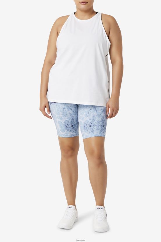 blanco/blanco jaspeado/negro FILA Camiseta sin mangas suelta fila fi-lux blanco/blanco jaspeado/negro 6L8PR21935