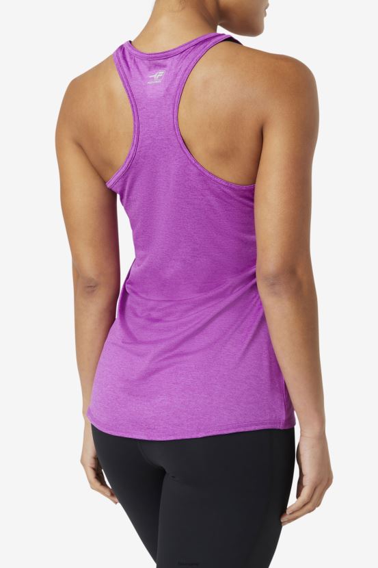 brezo de cactus morado FILA pickleball racerback tanque púrpura cactus brezo fila 6L8PR22021