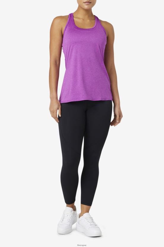 brezo de cactus morado FILA pickleball racerback tanque púrpura cactus brezo fila 6L8PR22021