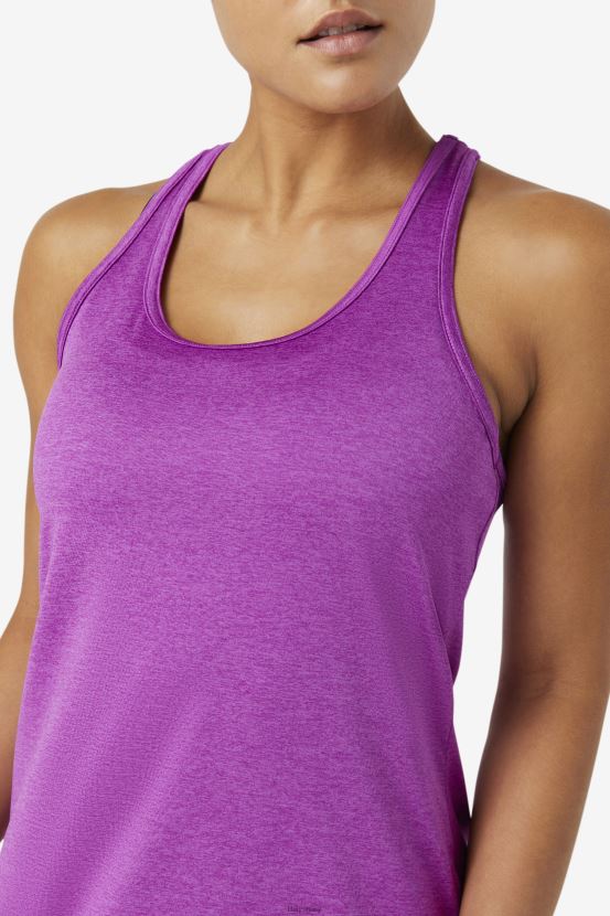 brezo de cactus morado FILA pickleball racerback tanque púrpura cactus brezo fila 6L8PR22021