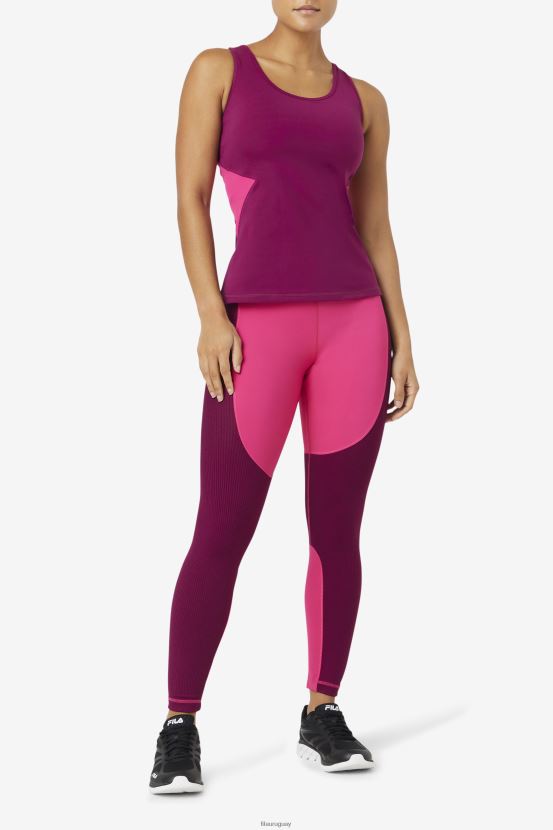 magenta violeta/rosa brillante FILA magenta violeta/rosa brillante fila uplift camiseta abierta con espalda cruzada 6L8PR21875