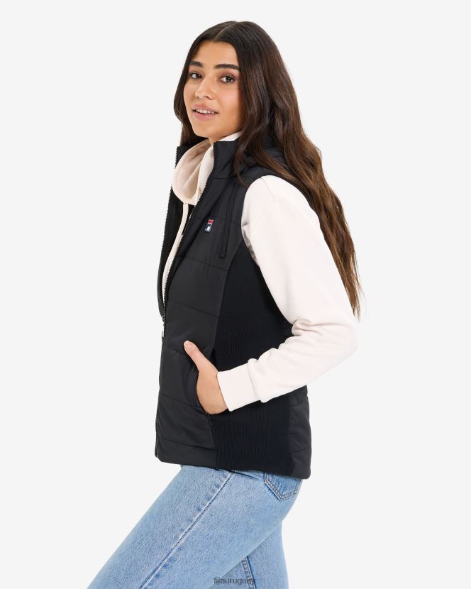 negro FILA chaleco fila iranga puff negro para mujer 6L8PR22974