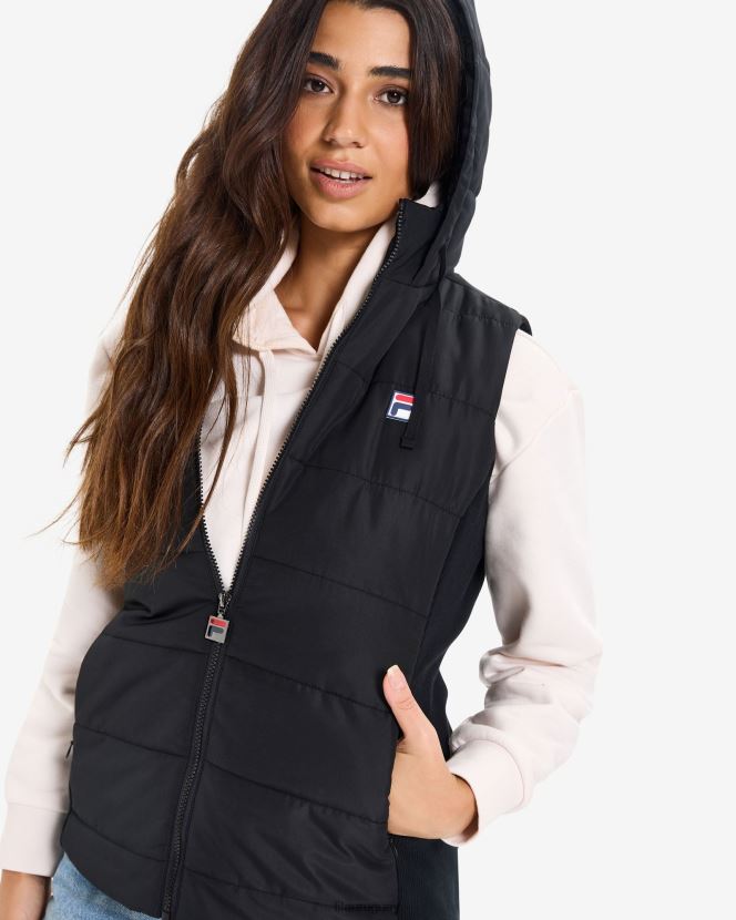 negro FILA chaleco fila iranga puff negro para mujer 6L8PR22974