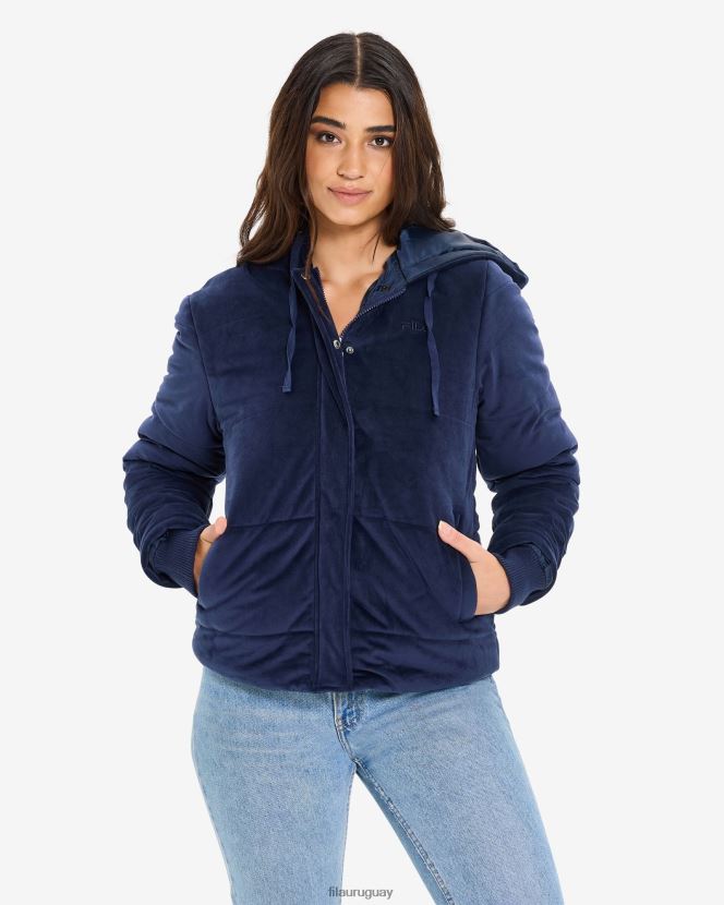 nueva marina FILA nueva chaqueta fila elissa azul marino para mujer 6L8PR22976