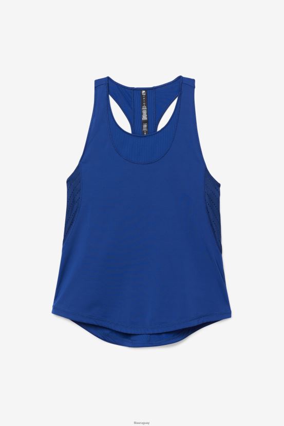 peonía marina FILA Navypeony fila uplift camiseta sin mangas texturizada con espalda cruzada 6L8PR21881