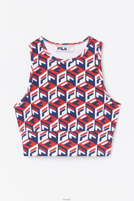 rojo/azul marino/blanco FILA fila emmaline tank rojo/azul marino/blanco 6L8PR21393