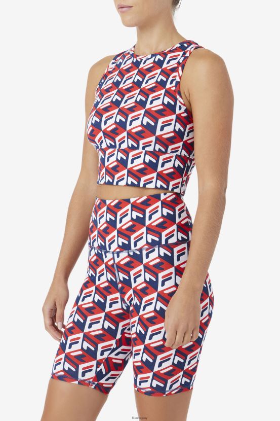 rojo/azul marino/blanco FILA fila emmaline tank rojo/azul marino/blanco 6L8PR21393