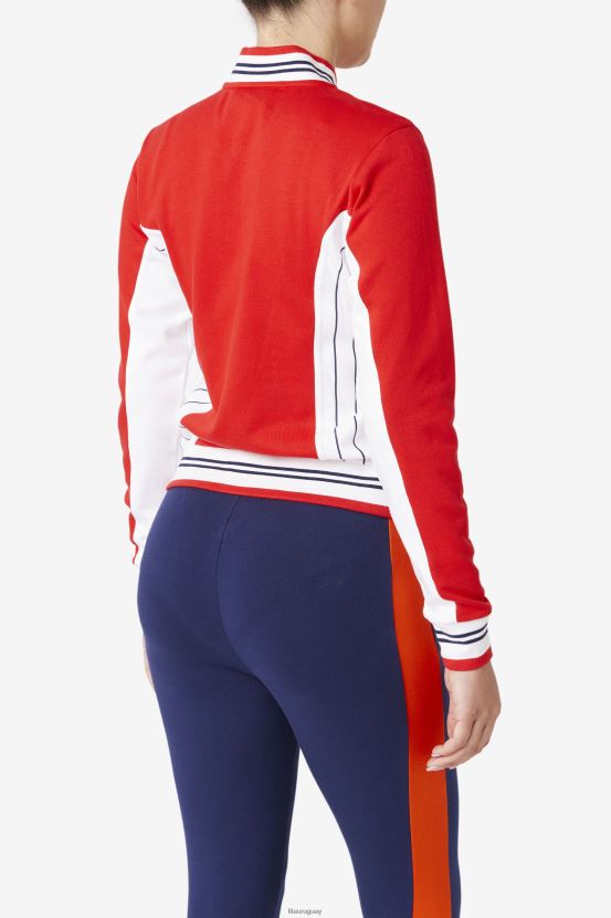 rojo/blanco/azul marino FILA fila chaqueta settanta ii rojo/blanco/azul marino 6L8PR21780