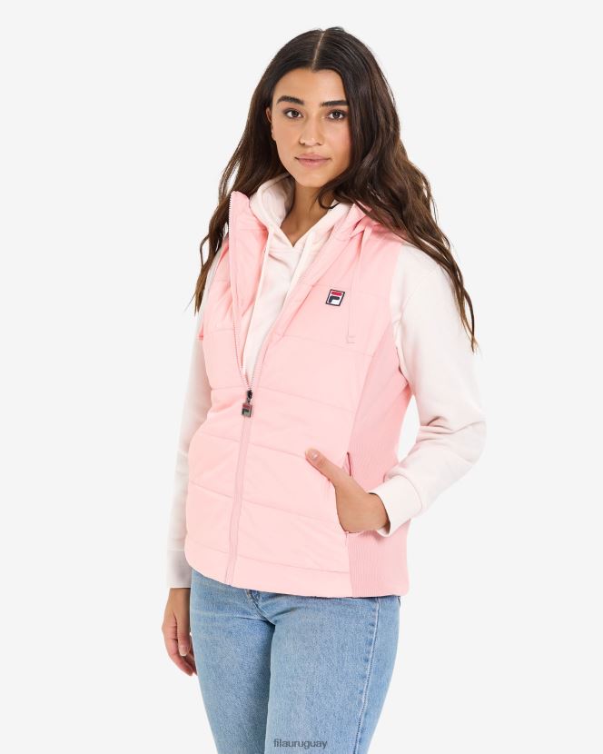 rosa pálida FILA chaleco iranga puff mujer rosa pálido fila 6L8PR22975