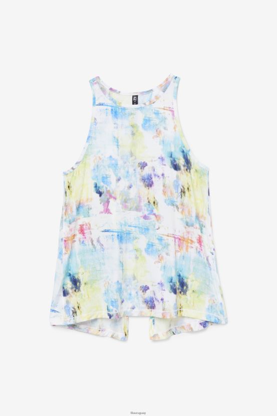 teñido anudado FILA camiseta sin mangas con espalda abierta fila fi-lux tie-dye 6L8PR21863