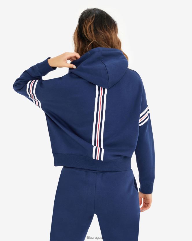 nueva marina FILA sudadera con capucha fila serena azul marino para mujer 6L8PR22910