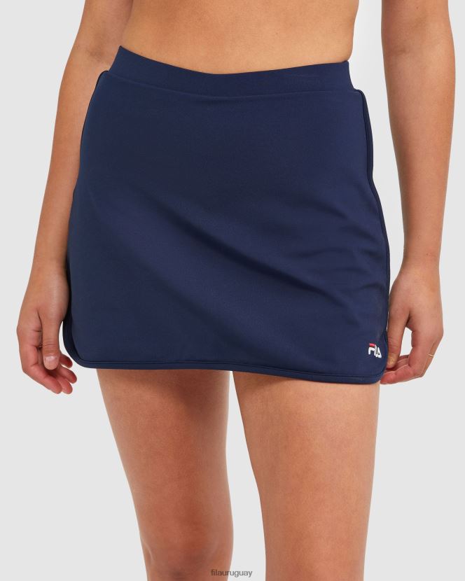 nueva marina FILA nueva falda pantalón fila azul marino clásica para mujer 6L8PR22874