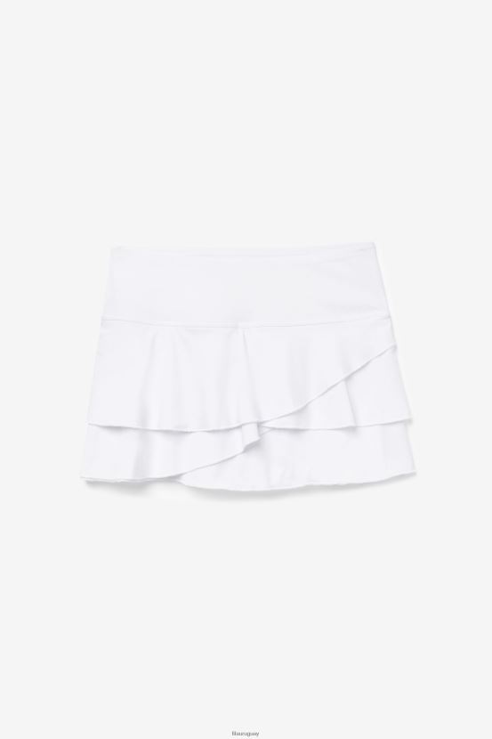 blanco FILA Falda pantalón pickleball con estampado escalonado fila blanco 6L8PR22042