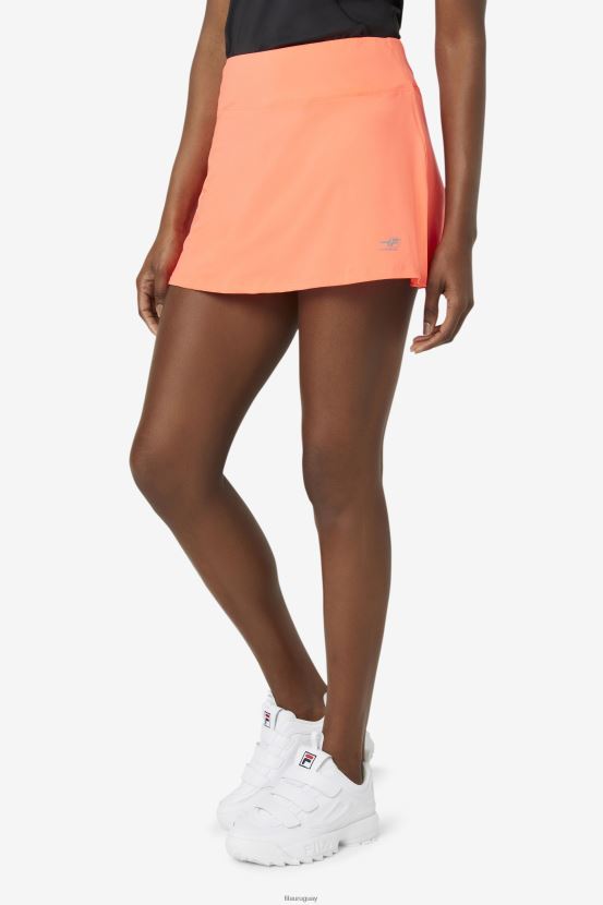 coral ardiente FILA Falda pantalón con volantes Fiery Coral de Fila Pickleball 6L8PR22037