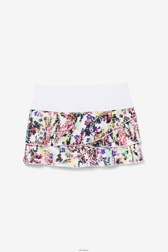 estampado floral multicolor/blanco FILA falda pantalón fila pickleball con estampado escalonado estampado floral multicolor/blanco 6L8PR22041