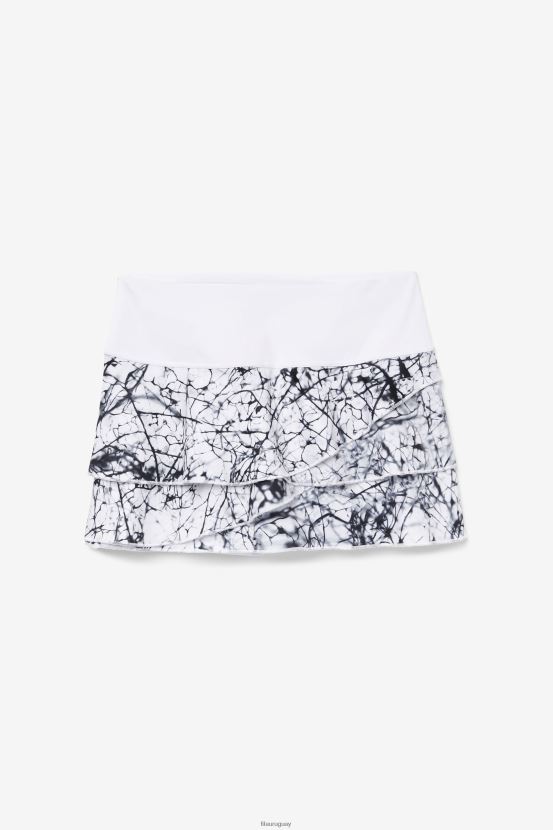 estampado mármol/blanco FILA estampado de mármol/falda pantalón fila pickleball con estampado escalonado blanco 6L8PR22043