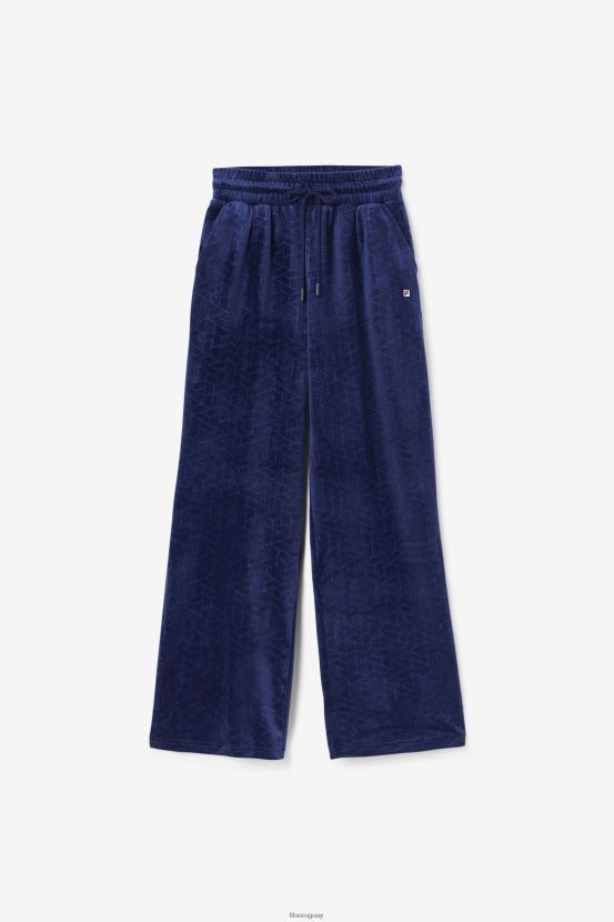 Armada FILA pantalón de chándal de velour devika fila azul marino 6L8PR21598