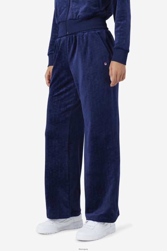 Armada FILA pantalón de chándal de velour devika fila azul marino 6L8PR21598