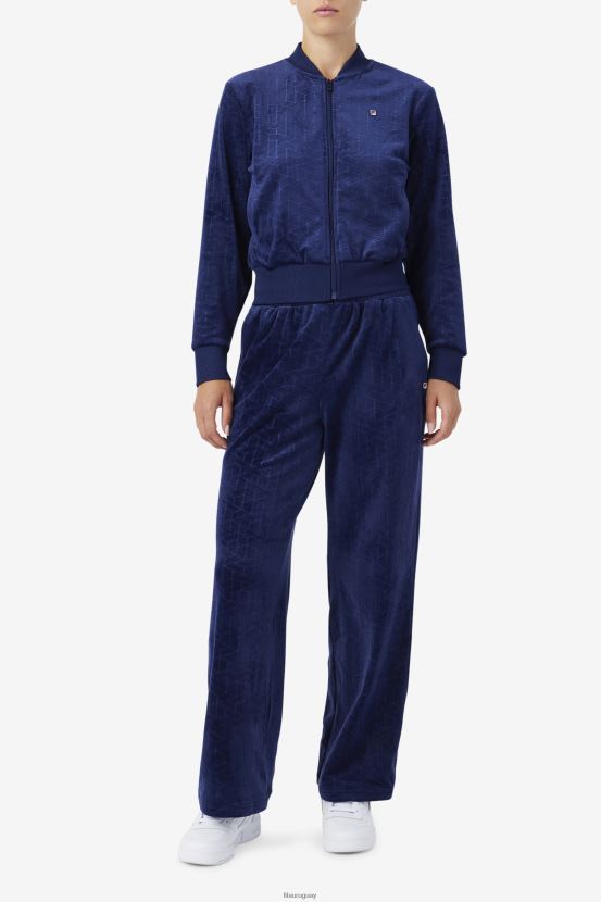 Armada FILA pantalón de chándal de velour devika fila azul marino 6L8PR21598