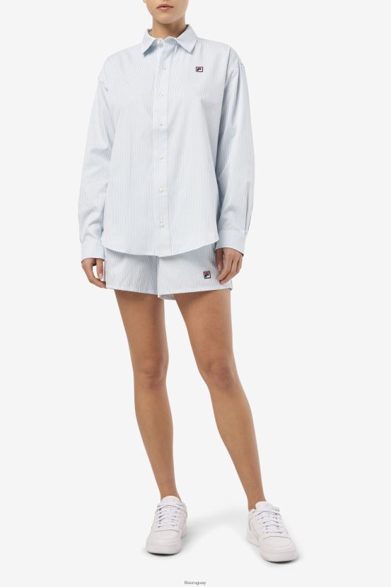 azul blanco FILA fila ariella short azul/blanco 6L8PR21693