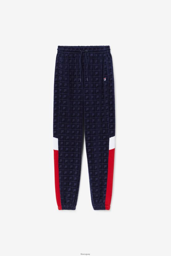 azul marino/rojo/blanco FILA jogger fila helen velour azul marino/rojo/blanco 6L8PR21560