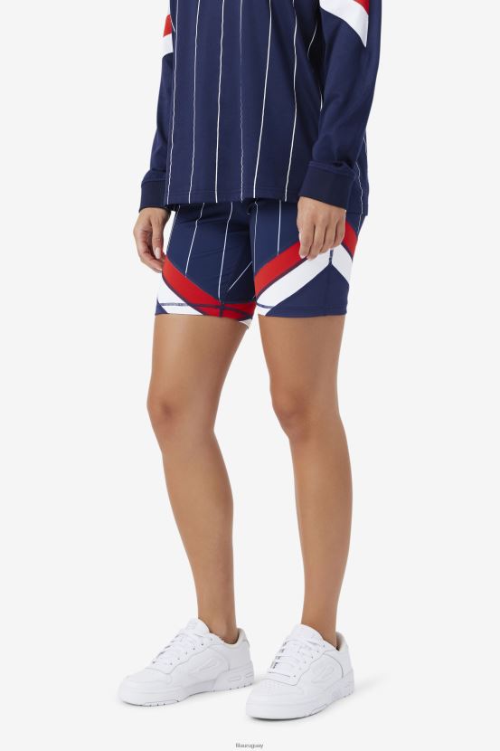 azul marino/rojo/blanco FILA pantalón corto ciclista yareli azul marino/rojo/blanco fila 6L8PR21577
