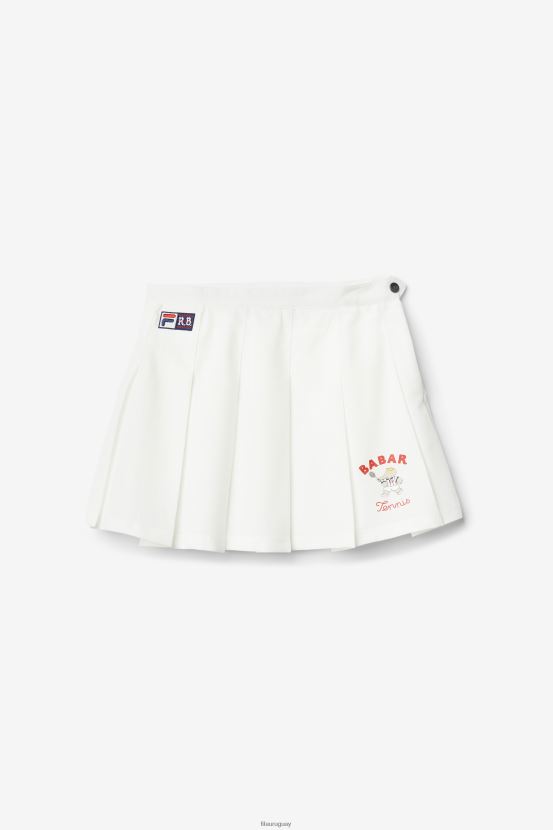 blanco FILA fila x rb babar lovell falda fila blanca 6L8PR21751