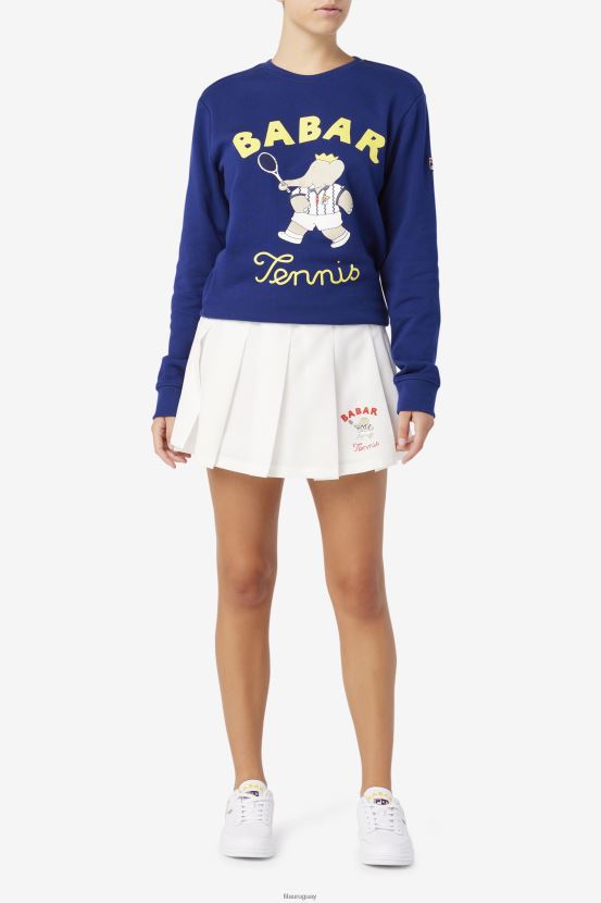 blanco FILA fila x rb babar lovell falda fila blanca 6L8PR21751