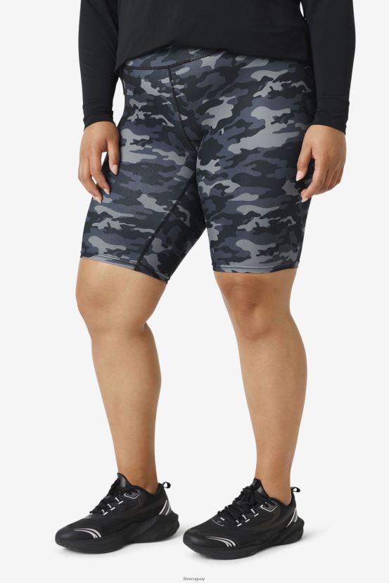 camuflaje oscuro FILA pantalón corto de bicicleta fila forza 8inch camuflaje oscuro 6L8PR21951