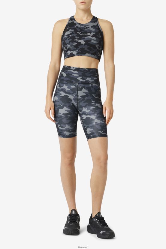 camuflaje oscuro/negro FILA Pantalón corto de bicicleta Forza de 8 pulgadas fila dark camo/black 6L8PR21940
