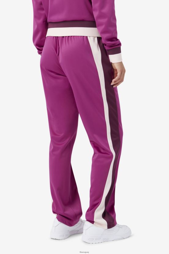 colorete/vino de uva/popurrí FILA pantalón de chándal fila color rojo/vino de uva/popurrí 6L8PR21557