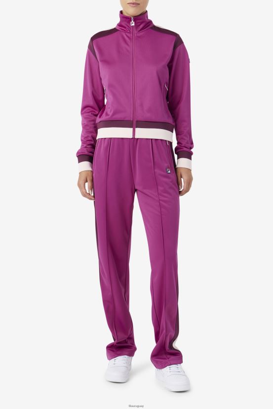 colorete/vino de uva/popurrí FILA pantalón de chándal fila color rojo/vino de uva/popurrí 6L8PR21557
