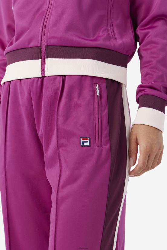 colorete/vino de uva/popurrí FILA pantalón de chándal fila color rojo/vino de uva/popurrí 6L8PR21557