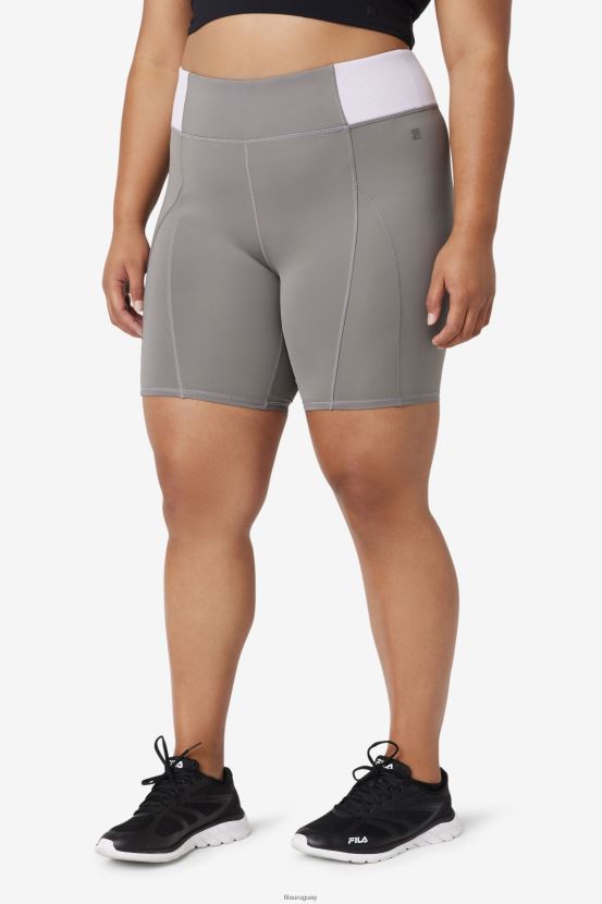 gárgola/azul lavanda FILA pantalón corto de ciclismo fila forza 8inch con textura gárgola/azul lavanda 6L8PR21963
