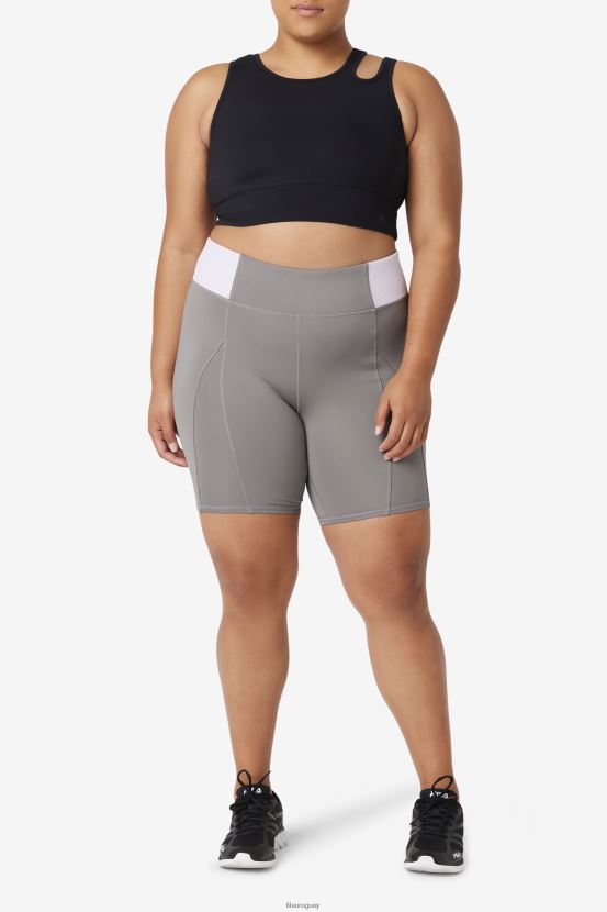 gárgola/azul lavanda FILA pantalón corto de ciclismo fila forza 8inch con textura gárgola/azul lavanda 6L8PR21963