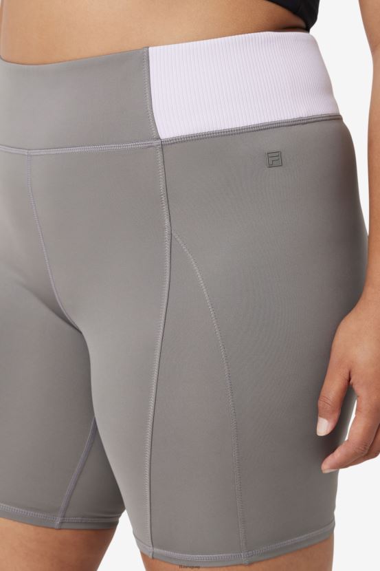 gárgola/azul lavanda FILA pantalón corto de ciclismo fila forza 8inch con textura gárgola/azul lavanda 6L8PR21963
