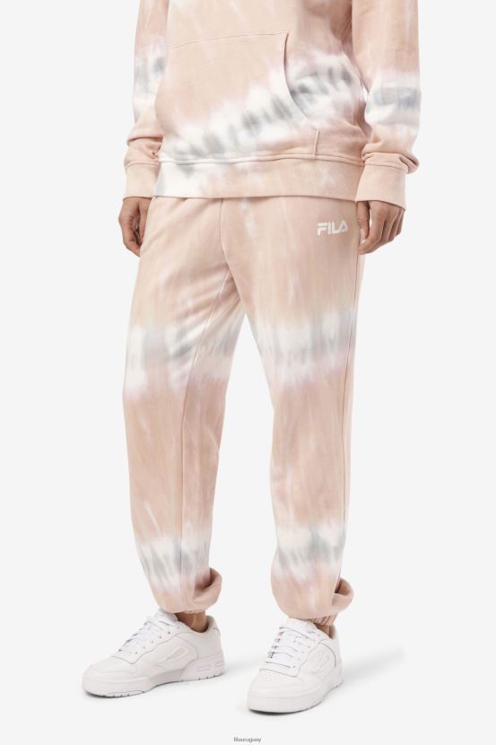 gardenia/blanco/bloque belga FILA fila raleigh joggers tie-dye gardenia/blanco/belgian block 6L8PR21657