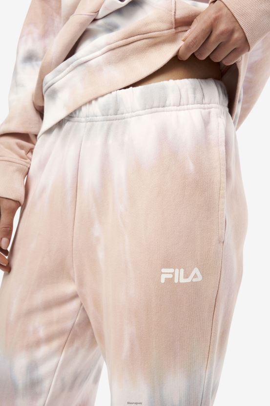 gardenia/blanco/bloque belga FILA fila raleigh joggers tie-dye gardenia/blanco/belgian block 6L8PR21657