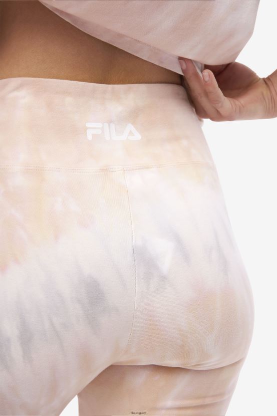 gardenia/blanco/bloque belga FILA pantalón corto ciclista fila gardenia/blanco/belgian block taima tie-dye 6L8PR21678